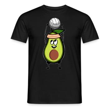 Volleyball Avocat - T-shirt homme - noir - Devant - AI Model Male 178 light (178cm)