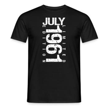 July 1961 July birthday gift July 1961 - Men's T-Shirt - black - Front - AI Model Male 178 light (178cm)