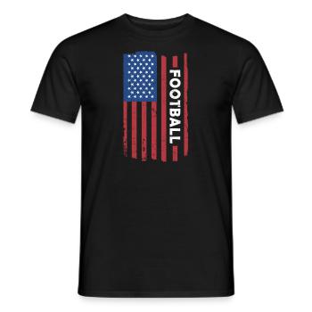 Sport Us Flag Football - T-shirt homme - noir - Devant - AI Model Male 178 light (178cm)