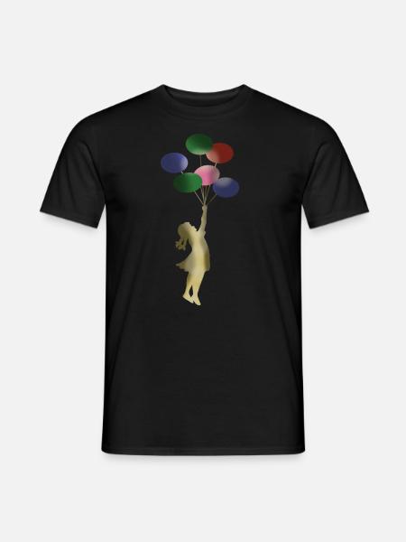 #ballongirl - Männer T-Shirt - Schwarz