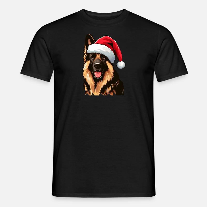 Deutscher Schäferhund Der Weihnachtsmann - Männer T-Shirt - undefined