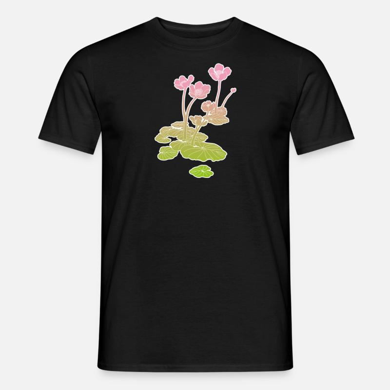 Water Lily - Männer T-Shirt - Schwarz