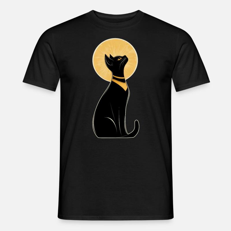 Ägyptische Katze - Männer T-Shirt - Schwarz
