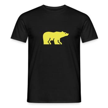 Bärenstark - Men's T-Shirt - black - Front - AI Model Male 178 light (178cm)