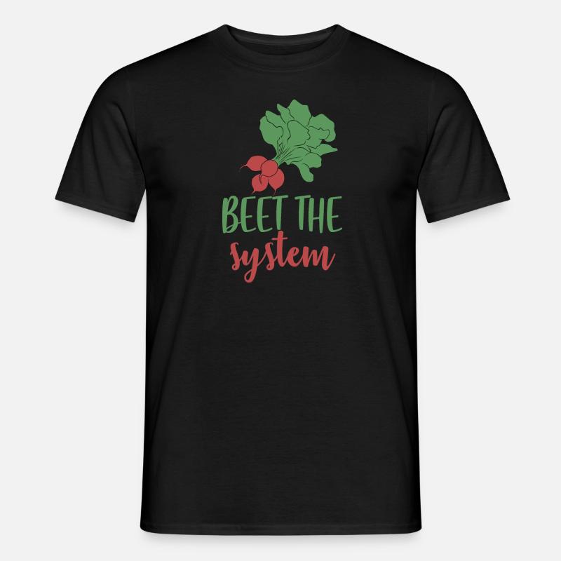 Beet the system - Männer T-Shirt - Schwarz