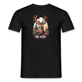 sauvage - T-shirt homme - noir - Devant - AI Model Male 178 light (178cm)