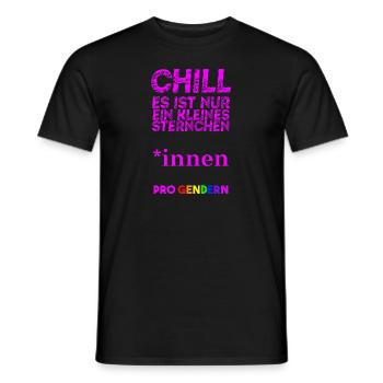 Gift Idea Gendering Feminism Queer - Men's T-Shirt - black - Front - AI Model Male 178 light (178cm)