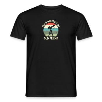 Space Telescope Vintage Science Astronomie Sprüche - Männer T-Shirt - Schwarz - Vorne - AI Model Male 178 light (178cm)
