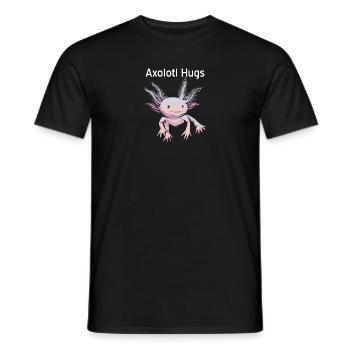 Axolotl Vintage Amphibian Aquatic Sprüche - Männer T-Shirt - Schwarz - Vorne - AI Model Male 178 light (178cm)