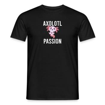 Axolotl Vintage Amphibian Aquatic Sprüche - Männer T-Shirt - Schwarz - Vorne - AI Model Male 178 light (178cm)