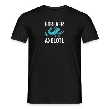 Axolotl Vintage Amphibian Aquatic Sprüche - Männer T-Shirt - Schwarz - Vorne - AI Model Male 178 light (178cm)