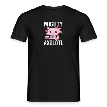 Axolotl Vintage Amphibian Aquatic Sprüche - Männer T-Shirt - Schwarz - Vorne - AI Model Male 178 light (178cm)