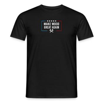 Zimmermann Schreiner Sägen Handwerker Sprüche - Männer T-Shirt - Schwarz - Vorne - AI Model Male 178 light (178cm)