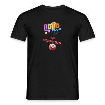 LOTO - BINGO - 8 - LA CACAHUETE - T-shirt homme - noir - Devant - AI Model Male 178 light (178cm)