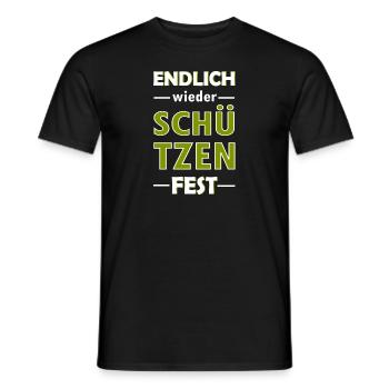 Endlich wieder Schützenfest - Männer T-Shirt - Schwarz - Vorne - AI Model Male 178 light (178cm)