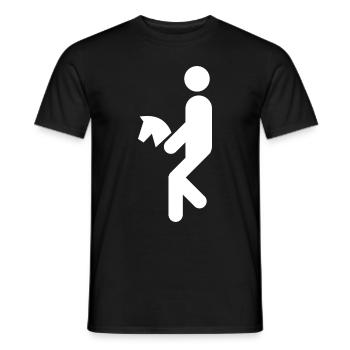 Cheval de loisir, Hobby Horsing, Cavalier, Cheval de loisir - T-shirt homme - noir - Devant - AI Model Male 178 light (178cm)
