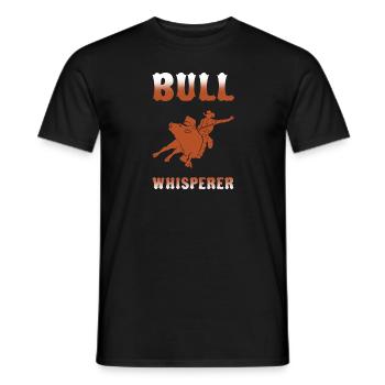 Rodeo Cowboy Stierreiter Reiten Geschenk - Männer T-Shirt - Schwarz - Vorne - AI Model Male 178 light (178cm)