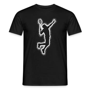 Badminton Badminton Joueurs Badminton Garçons Hommes - T-shirt homme - noir - Devant - AI Model Male 178 light (178cm)