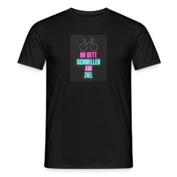 Im Bett - Männer T-Shirt - Schwarz - Vorne - AI Model Male 178 light (178cm)