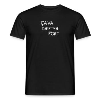 Ça va drifter fort motif Blanc - T-shirt homme - noir - Devant - AI Model Male 178 light (178cm)