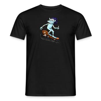 Kobold Skater - Männer T-Shirt - Schwarz - Vorne - AI Model Male 178 light (178cm)