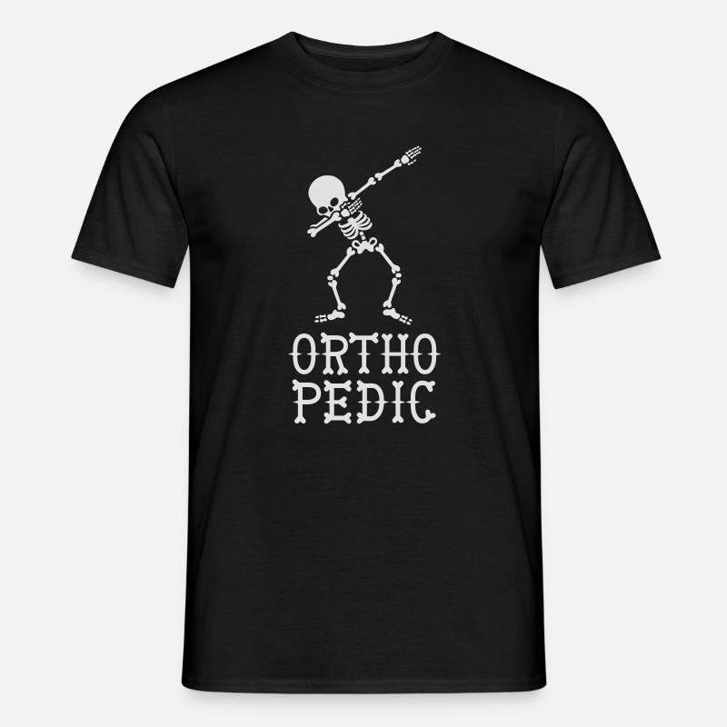 Dab dabbing skeleton orthopedic - Männer T-Shirt - Schwarz