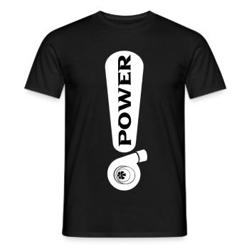 Turbo - T-shirt homme - noir - Devant - AI Model Male 178 light (178cm)
