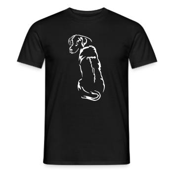 Rhodesian Ridgeback « Black Edition » - T-shirt homme - noir - Devant - AI Model Male 178 light (178cm)
