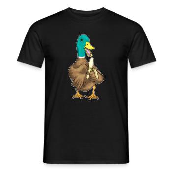 Duck Banana - Men's T-Shirt - black - Front - AI Model Male 178 light (178cm)