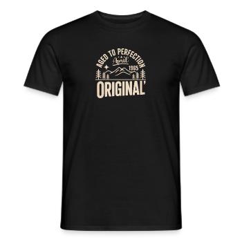 April 1965 – Legende der Gipfel und Berge - Männer T-Shirt - Schwarz - Vorne - AI Model Male 178 light (178cm)