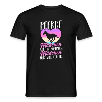 Reiten Pferdeliebhaber Reiterhof Pferde - Männer T-Shirt - Schwarz - Vorne - AI Model Male 178 light (178cm)
