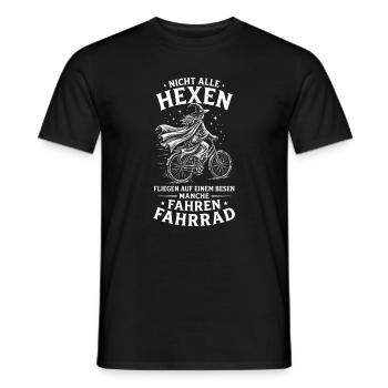 Nicht alle hexen fliegen auf einem Besen Manche - Männer T-Shirt - Schwarz - Vorne - AI Model Male 178 light (178cm)