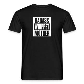 Badass Whippet Mother Dog Lovers - T-shirt homme - noir - Devant - AI Model Male 178 light (178cm)