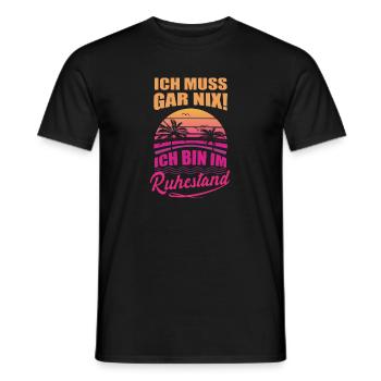 Ruhestand Urlaub Rente Rentner Rentnerin Geschenk - Männer T-Shirt - Schwarz - Vorne - AI Model Male 178 light (178cm)