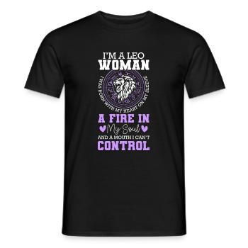 Horoscope Constellation Month of Birth - Men's T-Shirt - black - Front - AI Model Male 178 light (178cm)