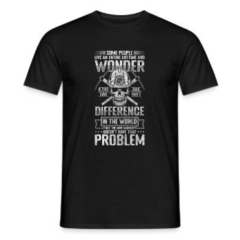 Miner Shaft Buddy - Men's T-Shirt - black - Front - AI Model Male 178 light (178cm)