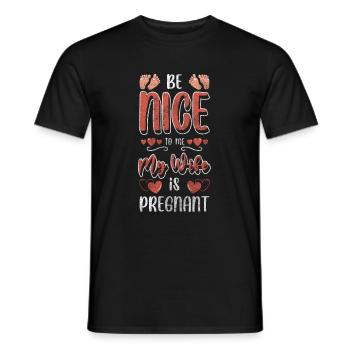Grossesse Maman Grand Amour Bébé Pieds - T-shirt homme - noir - Devant - AI Model Male 178 light (178cm)