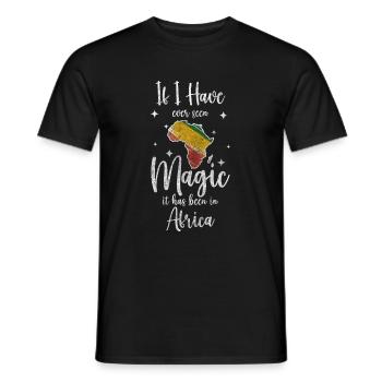 Afrique Continent Animaux - T-shirt homme - noir - Devant - AI Model Male 178 light (178cm)