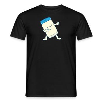 Mayonnaise - tanzen, dab, dabben, dabbing - Männer T-Shirt - Schwarz - Vorne - AI Model Male 178 light (178cm)