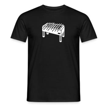 Tischkicker - Männer T-Shirt - Schwarz - Vorne - AI Model Male 178 light (178cm)