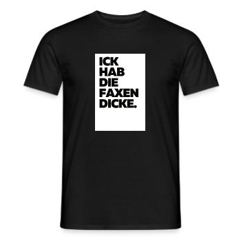 Berlin Berlinerin Berliner Dialekt Berlinerisch - Männer T-Shirt - Schwarz - Vorne - AI Model Male 178 light (178cm)