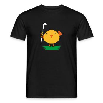 Hockey Hockey-poussin joue au hockey sur gazon - T-shirt homme - noir - Devant - AI Model Male 178 light (178cm)