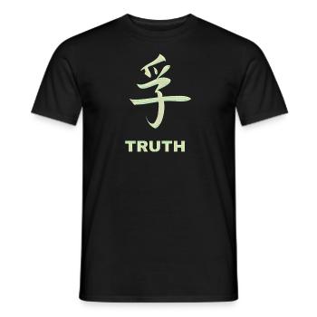 Characters Truth Chinese - Men's T-Shirt - black - Front - AI Model Male 178 light (178cm)