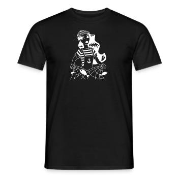 sailor the mother - Men's T-Shirt - black - Front - AI Model Male 178 light (178cm)