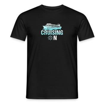 Kreuzfahrt Kreuzfahrtschiff Cruise Vintage Cruiser - Männer T-Shirt - Schwarz - Vorne - AI Model Male 178 light (178cm)
