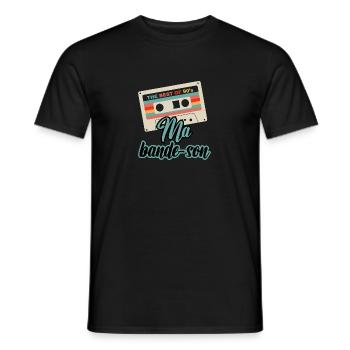 Ma bande son - T-shirt homme - noir - Devant - AI Model Male 178 light (178cm)