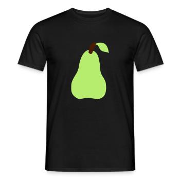 poire - T-shirt homme - noir - Devant - AI Model Male 178 light (178cm)