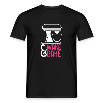 Réveillez-vous et faites cuire - T-shirt homme - noir - Devant - AI Model Male 178 light (178cm)