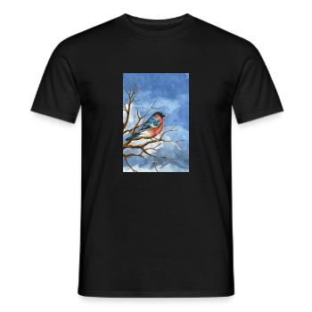 Vogel des Gimpels - Männer T-Shirt - Schwarz - Vorne - AI Model Male 178 light (178cm)