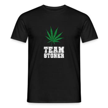 Team Stoner vintage white - Männer T-Shirt - Schwarz - Vorne - AI Model Male 178 light (178cm)